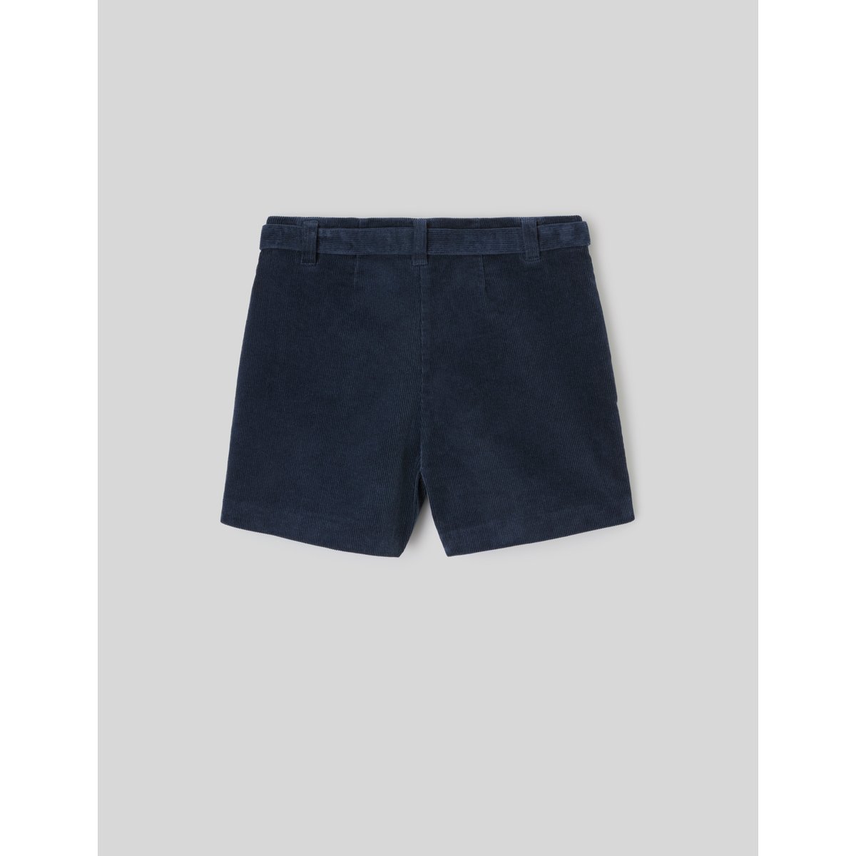 Jupe short en velours bleu foncé, BZB