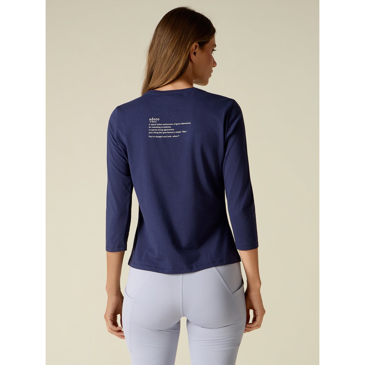T-shirt avec broderie lettering bijou bleu, OLTRE