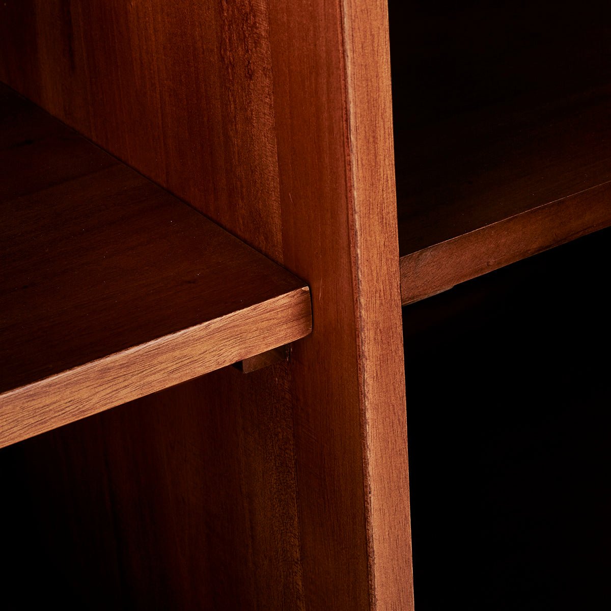 Meuble sous vasque en bois d'acajou 140 cm NEWPORT marron, BERAH GETAH