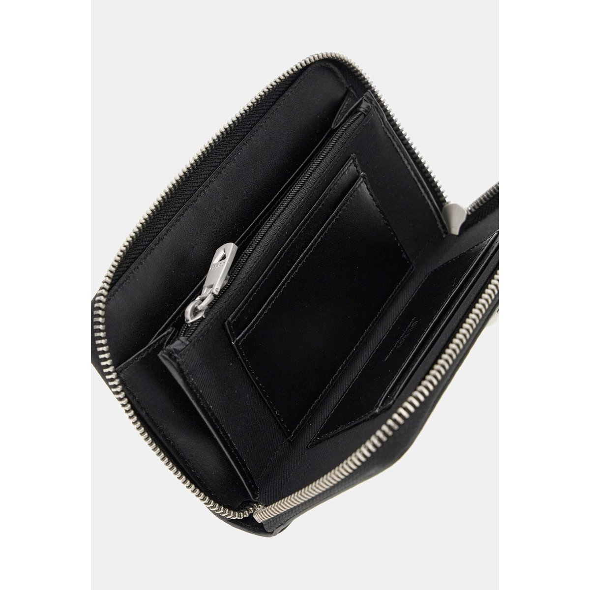 Mini Portefeuille Barcellona Cuir Véritable noir, GUESS