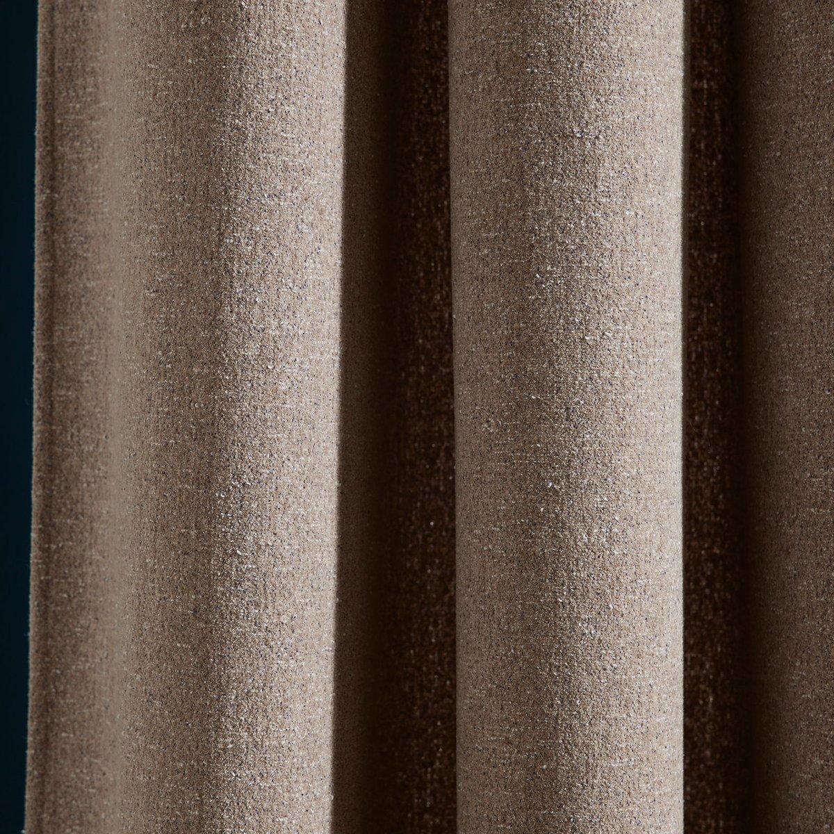 Rideau À Oeillets en Chenille effet granité BLIZZAR beige granité, MADURA