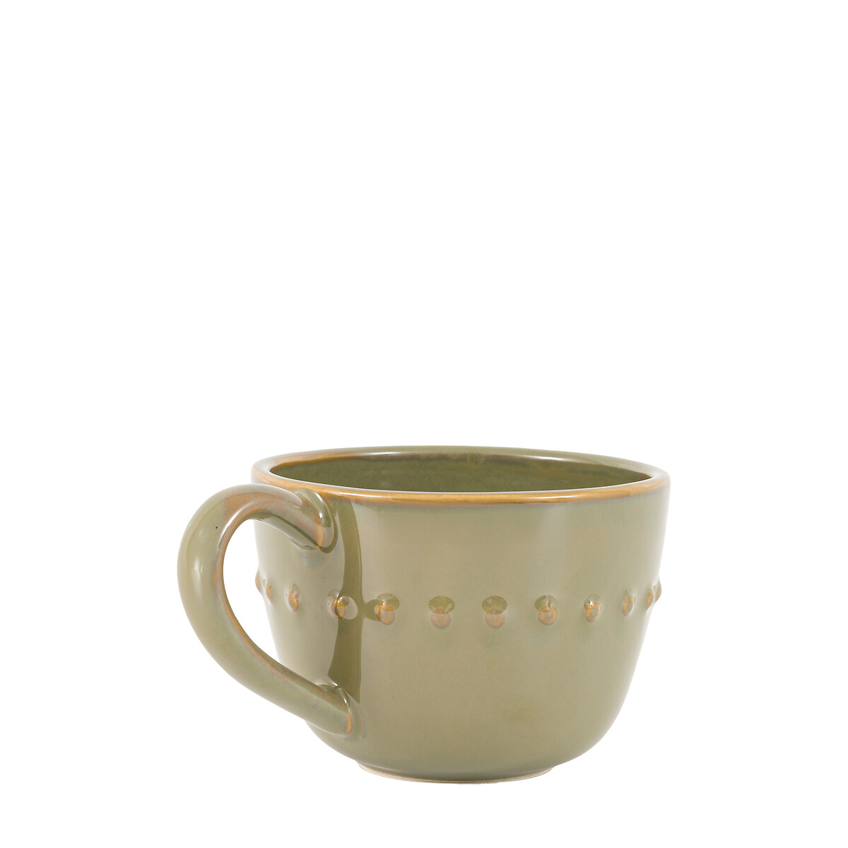 Set of 4 Harville Beaded Mugs in Olive olive, ÉDITÉ