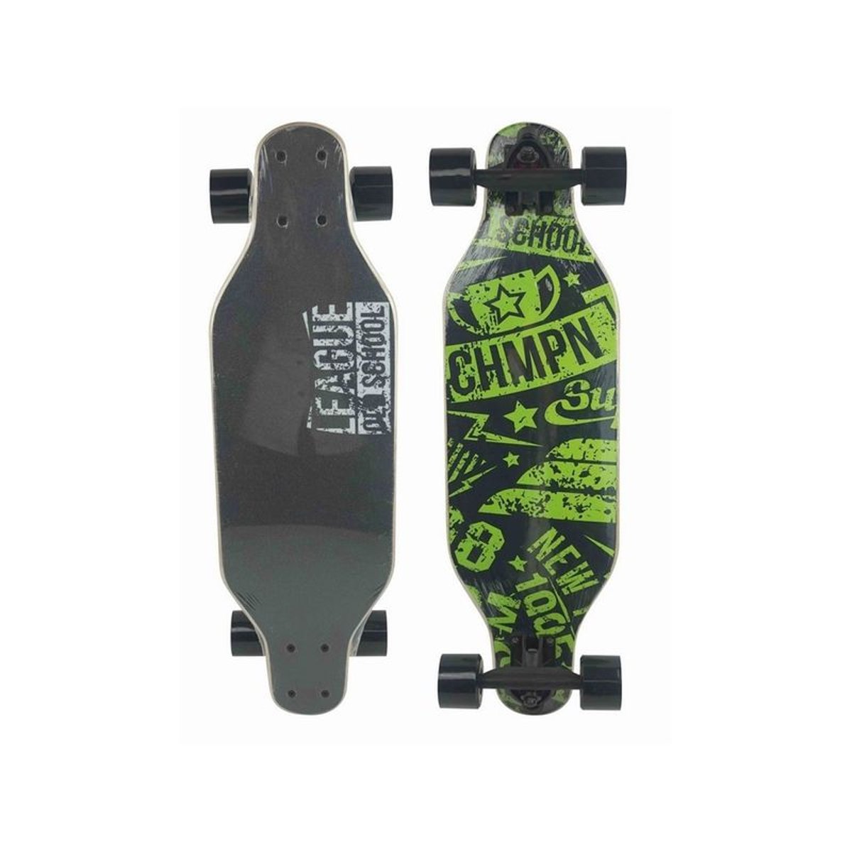 Skate En Bois Longboard multicolore, AUCUNE