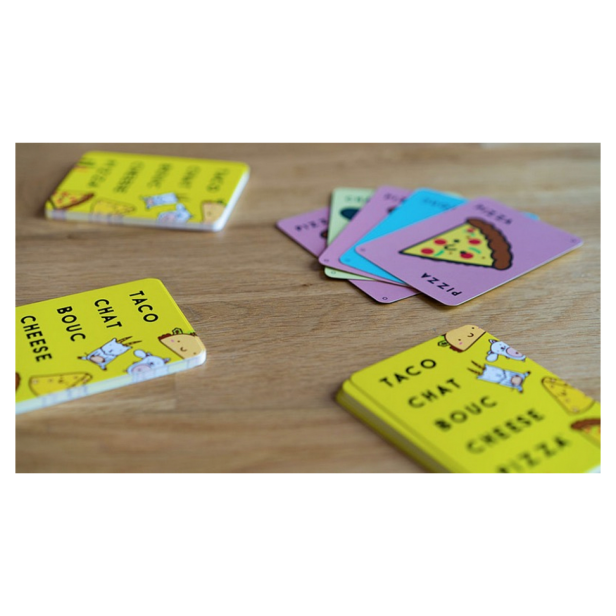 Taco Verso Bouc Cheese Pizza le jeu de rapidite couleur unique, BLUE ORANGE