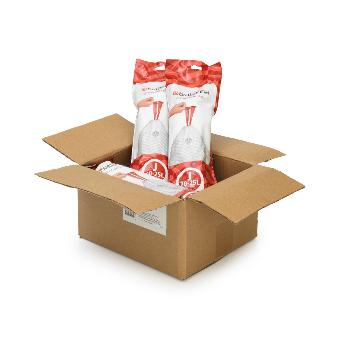 Sacs poubelle PERFECTFIT rouge, BRABANTIA