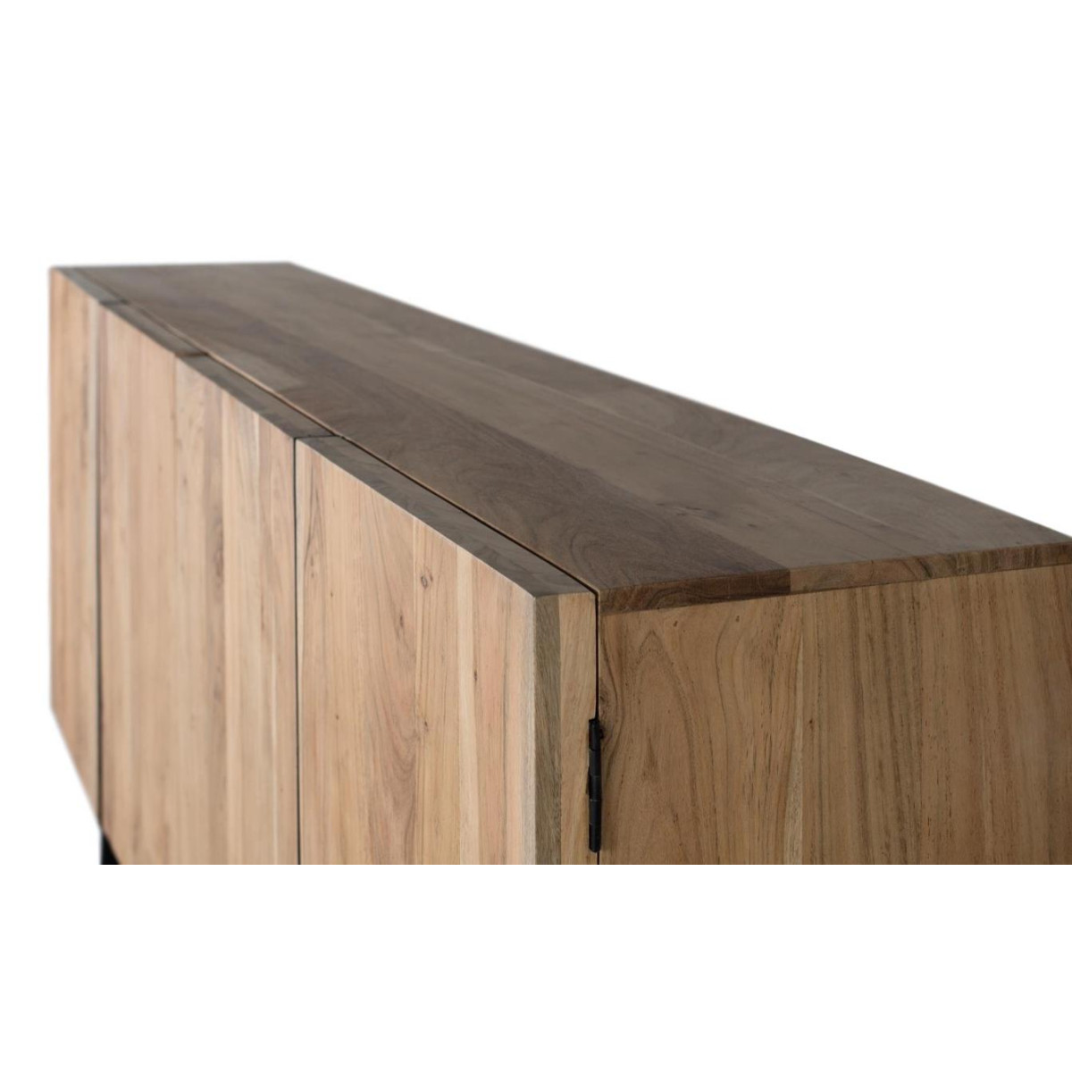 Bahut 4 portes Bois Marron marron, DECORATION D’AUTREFOIS