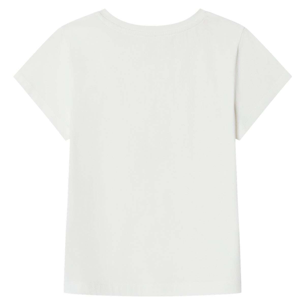 T-Shirt À Coupe Décontractée Avec Imprimé blanche mousse, PEPE JEANS