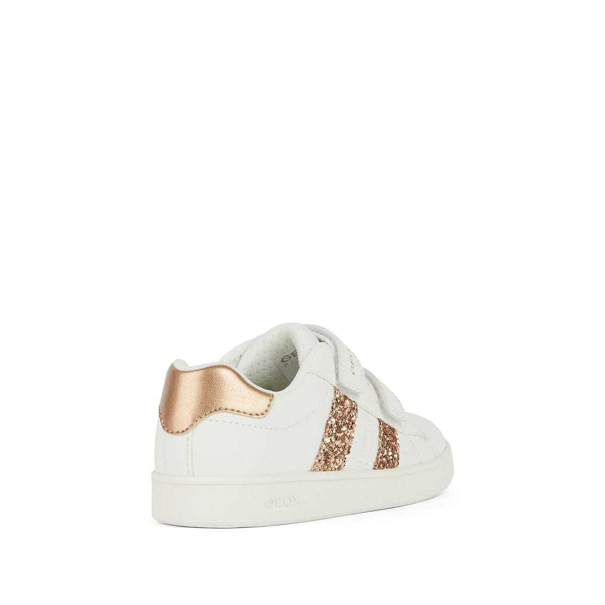Baskets respirants à velcro Eclyper blanc/gold, GEOX