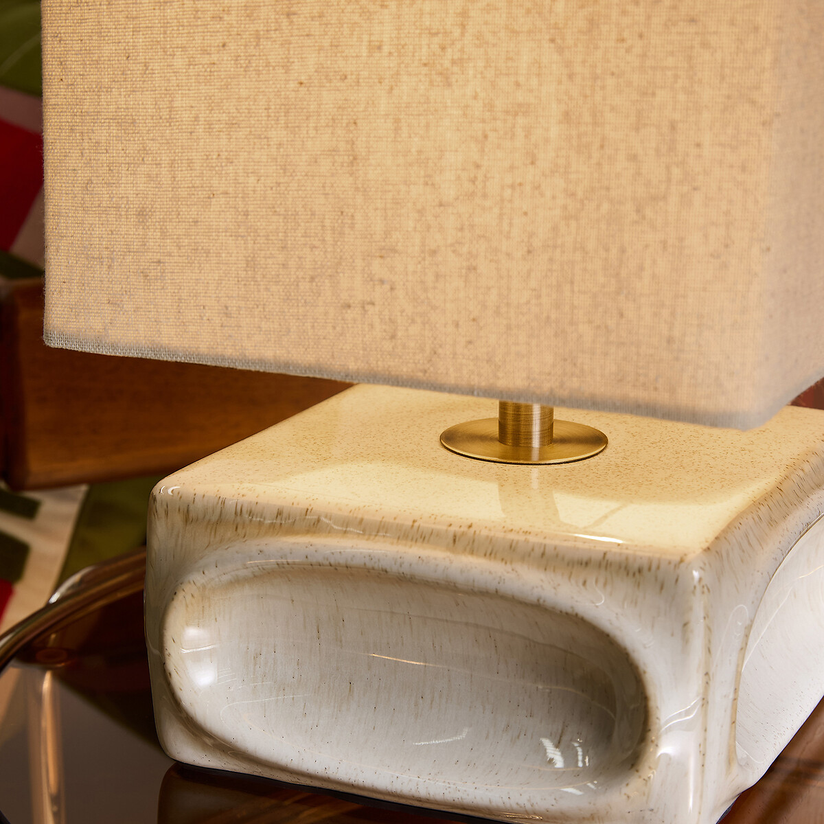 MADE.COM Nell Stacked Table Lamp cream, MADE