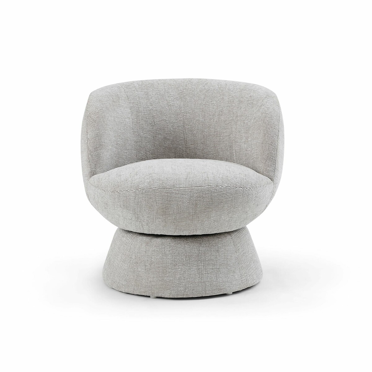 Flora Chenille Swivel Chair natural, SO'HOME