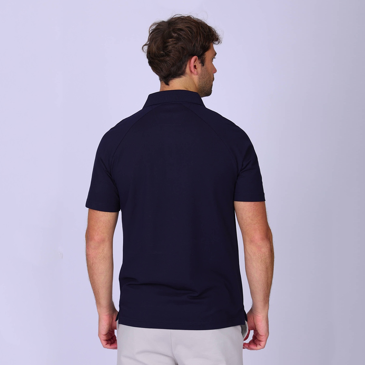 Polo sport Gerrie bleu marine, MISE AU GREEN