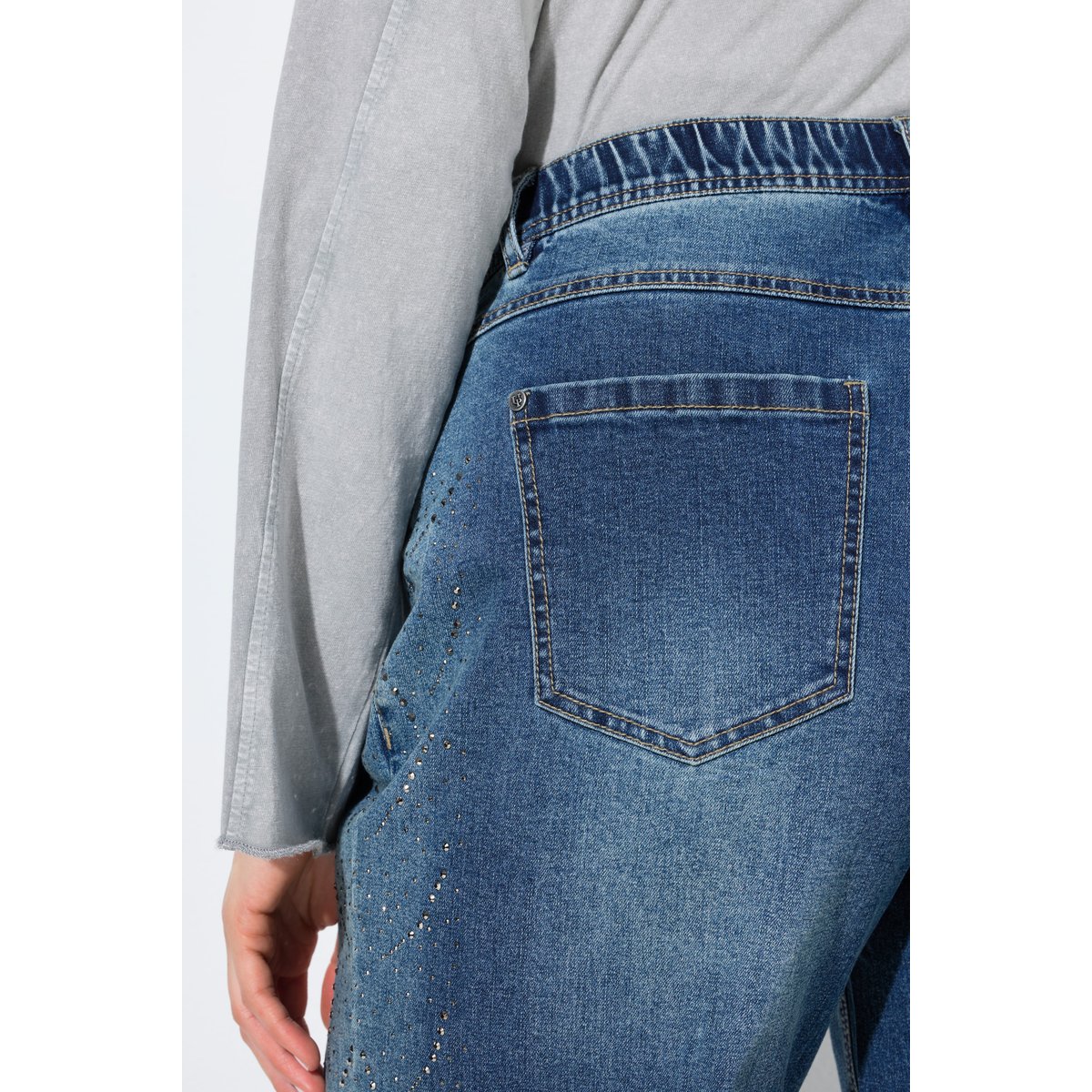 Jean Mary, jambe ultra-large bleu jean, ULLA POPKEN