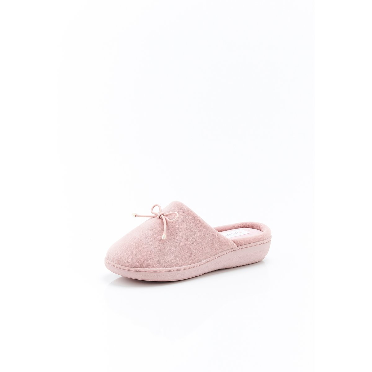Mules emboîtantes en velours vieux rose, DAMART
