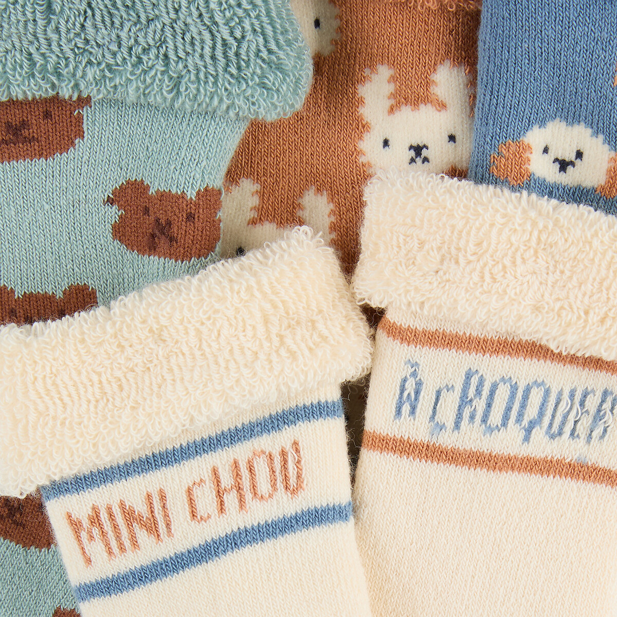 Lot de 5 paires de chaussettes, avec intérieur en maille bouclette assortis, LA REDOUTE COLLECTIONS