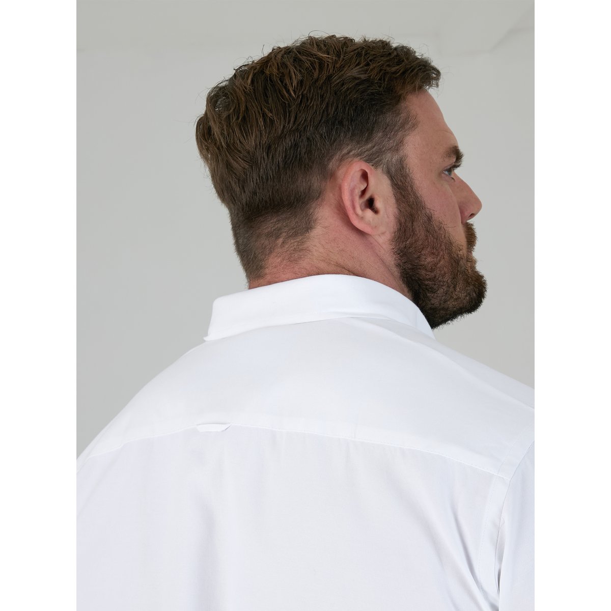 Chemise longue manches courtes JAMES blanc, DUKE