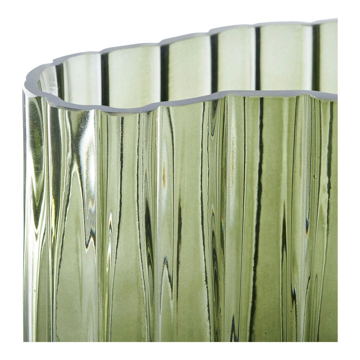 Vase décoratif organique, vert vert, PIER IMPORT