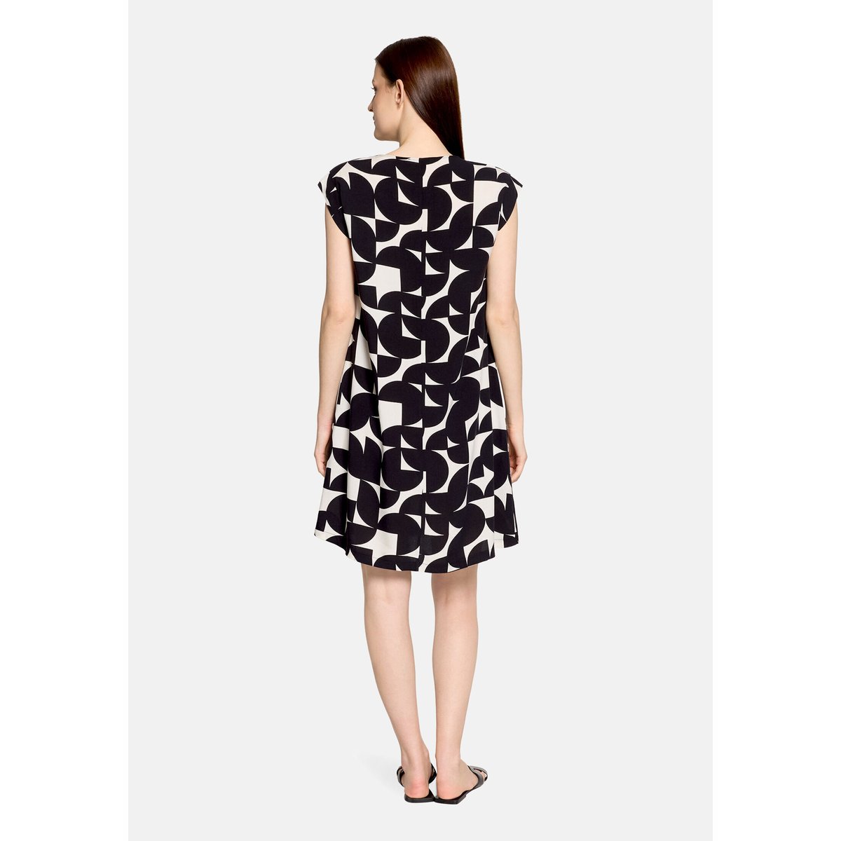 Robe casual à imprimé noir/blanc, BETTY & CO