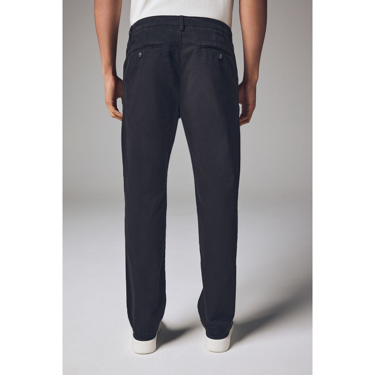 Pantalon chino slim doux haut de gamme noir, NEXT