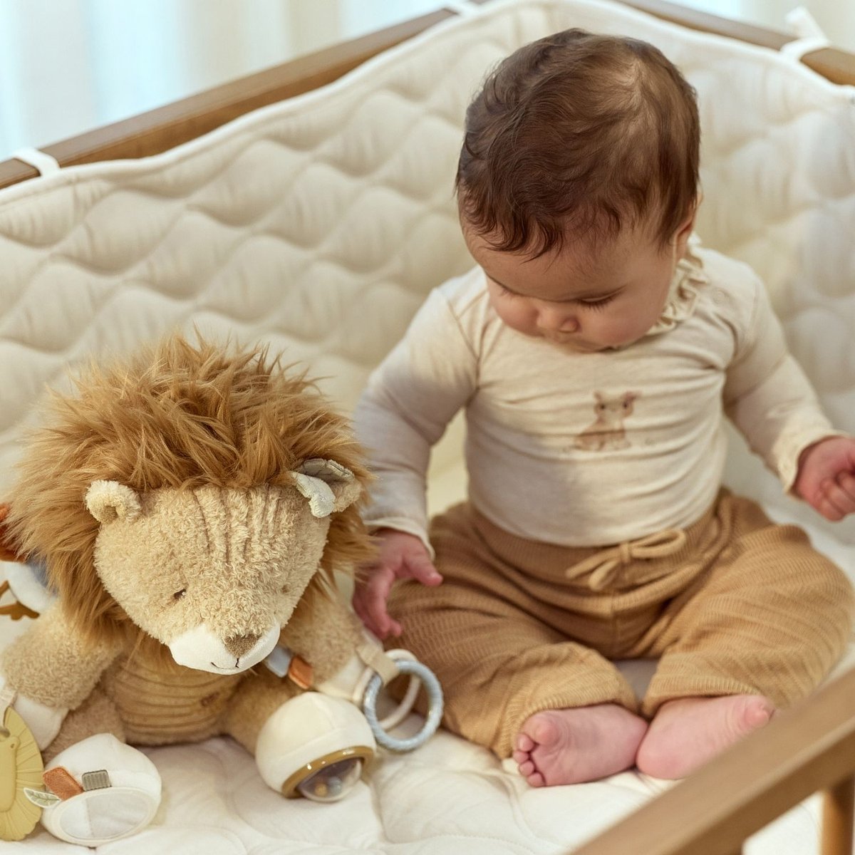 Peluche d'activités jaune, LITTLE DUTCH