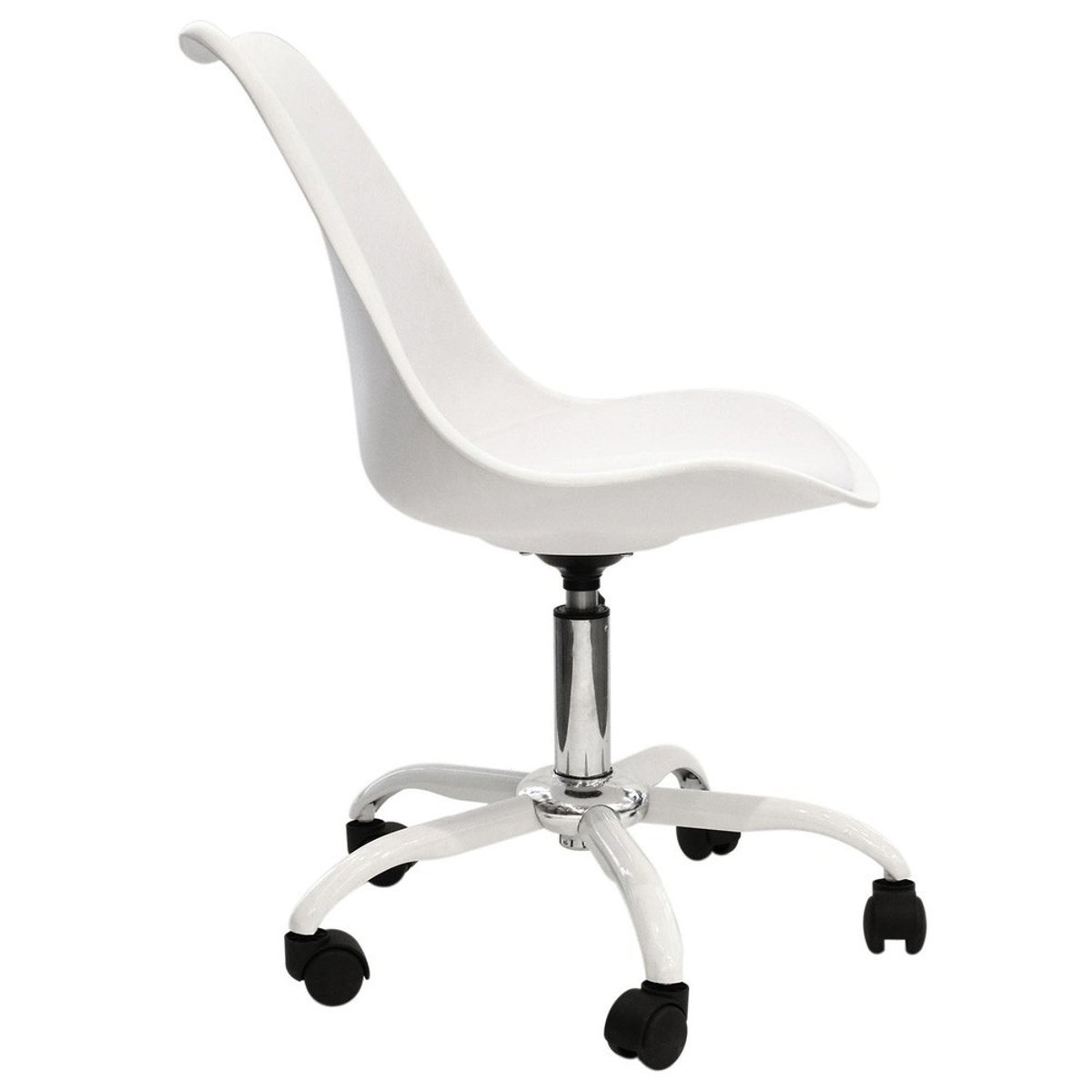 Chaise de bureau Kiruna blanc blanc, DECORATIE