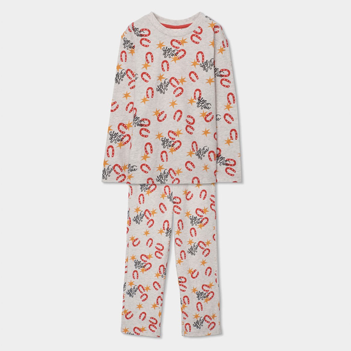 Pyjama en coton imprimé multicolore, BOBOLI