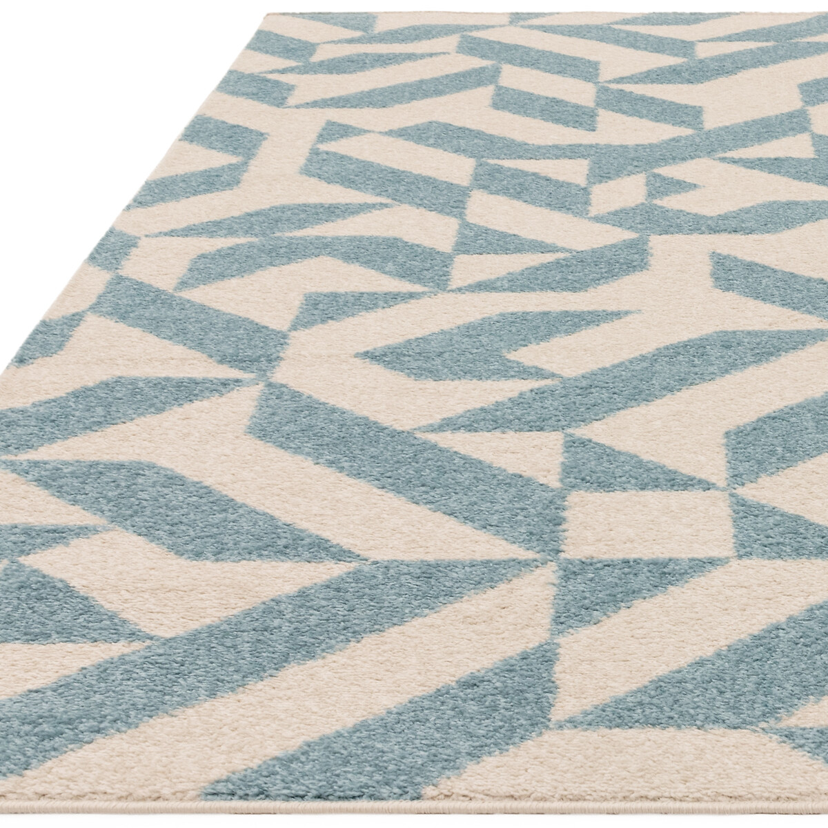 Shapes Flatweave Rug blue, SO'HOME