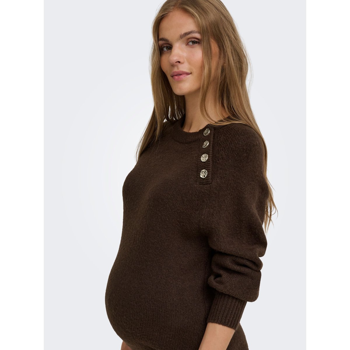 Pull En Maille marron - coffee bean 1, ONLY