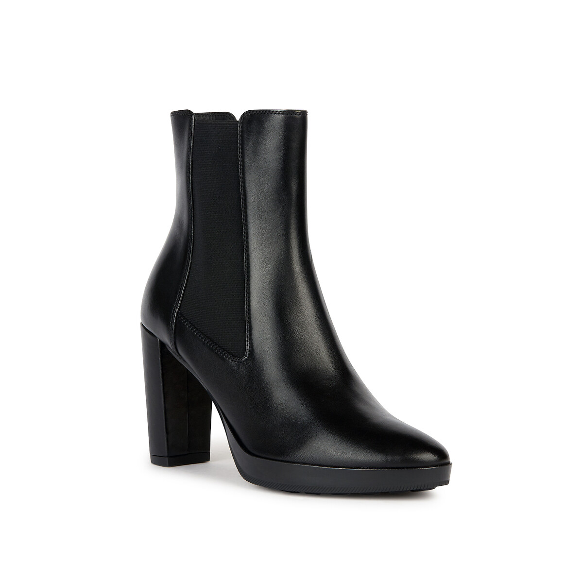 Bottines élastiquées à talon Walk Pleasure noir, GEOX