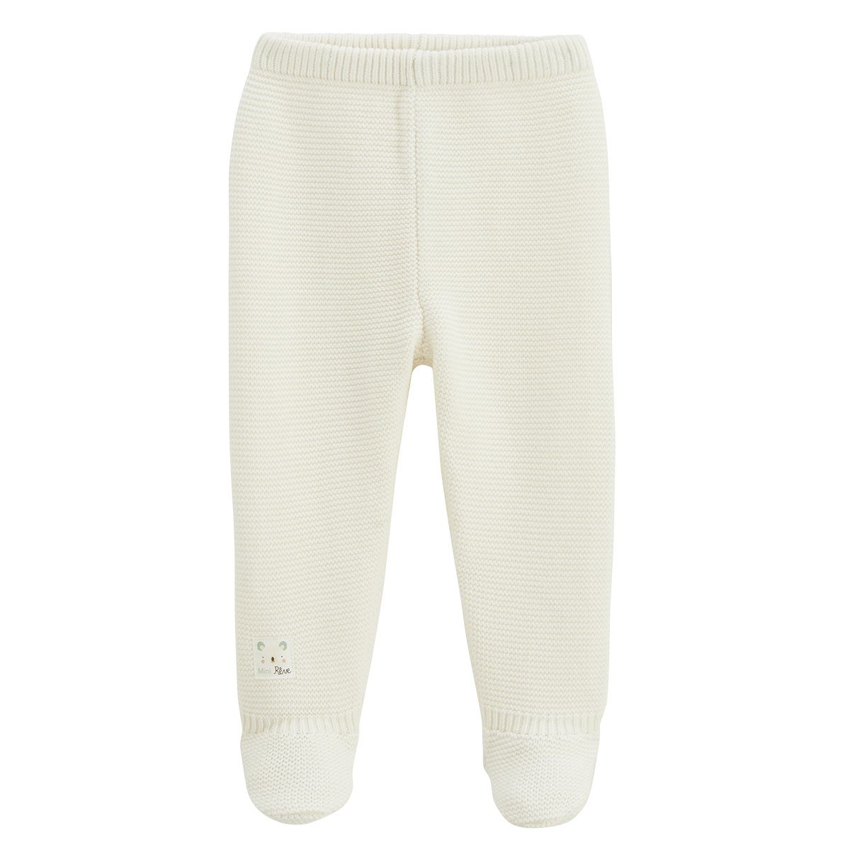 Ensemble bébé gilet et pantalon avec pieds en tricot Mini Rêve ecru, PETIT BEGUIN