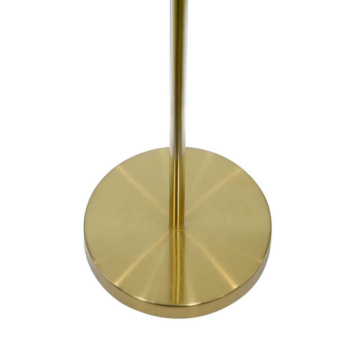Lampadaire en métal et aspect cuir, ACUERO doré, C-CREATION