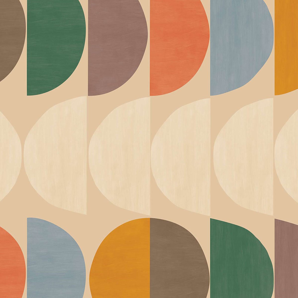 Papier peint, suite beige, HEXOA