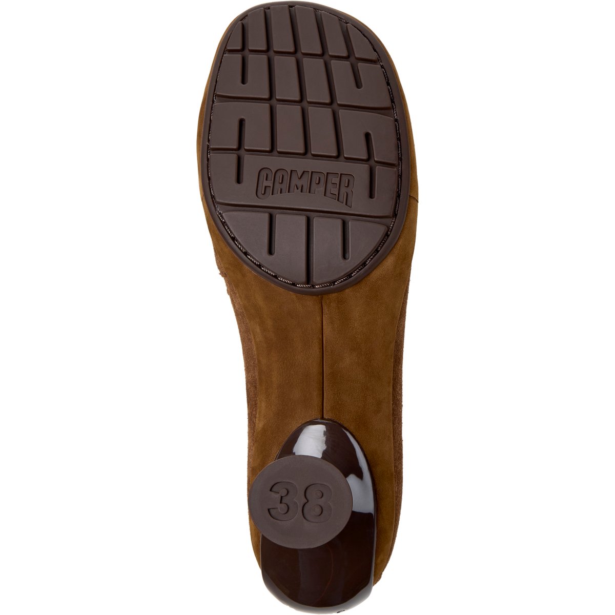 Mocassins Right Left Nubuck Leather brun moyen 003, CAMPER