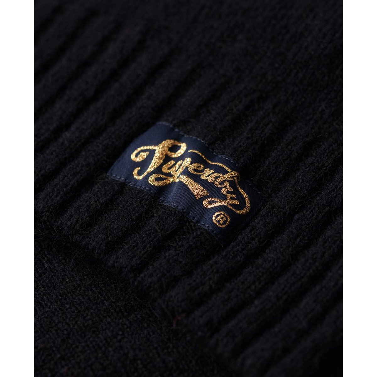 Pull ras-du-cou Essential bleu marine éclipse, SUPERDRY
