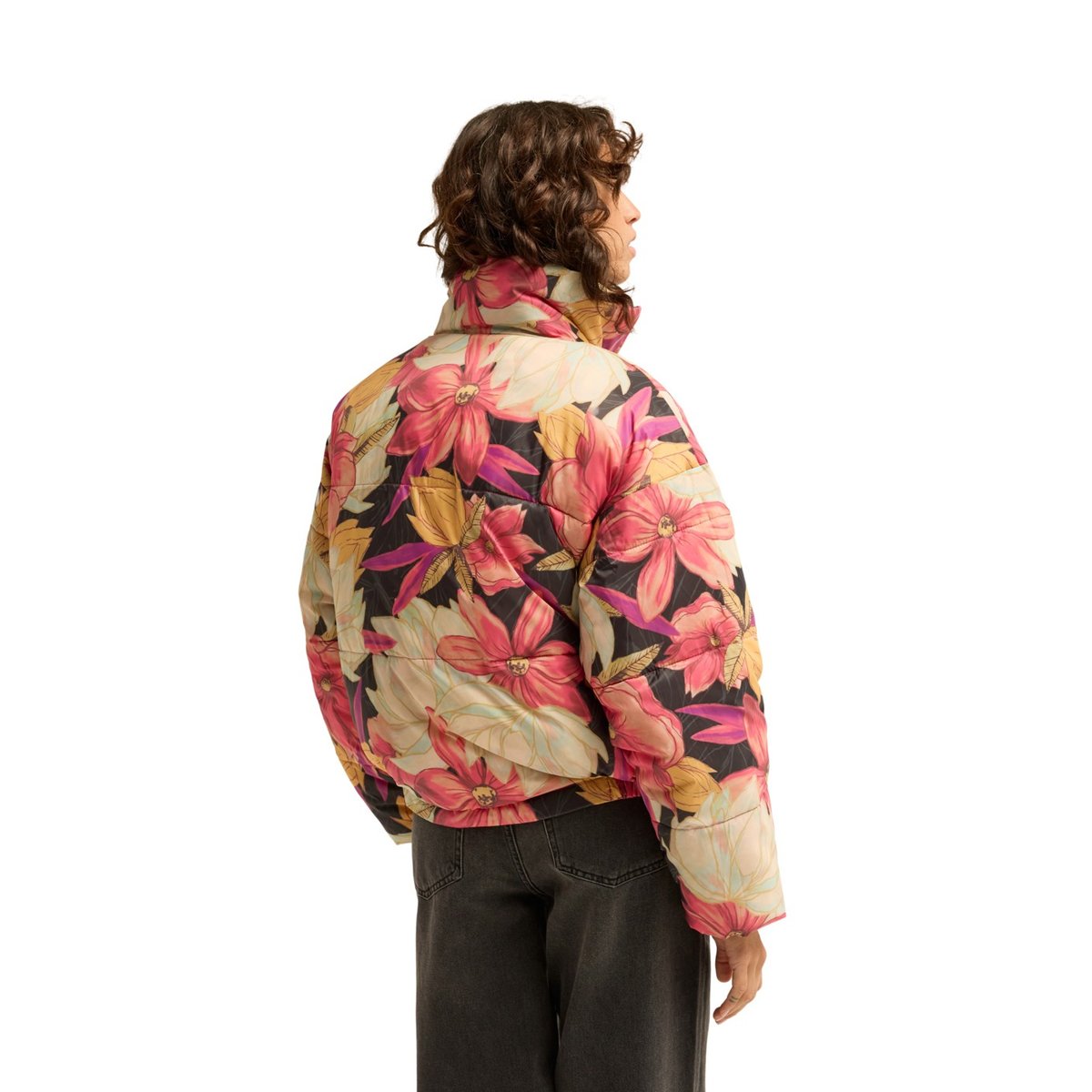 Veste en duvet réversible COZY PUFFER jaune curry, BILLABONG