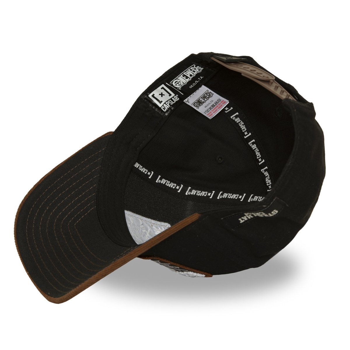 Casquette baseball One Piece noir/marron/rouge/jaune/blanc, CAPSLAB