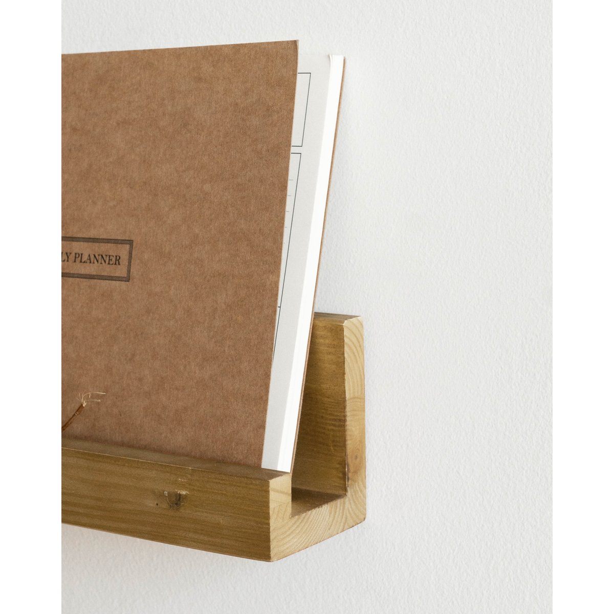 Étagère murale en bois naturel 100 cm - JAHA olivier, HANNUN