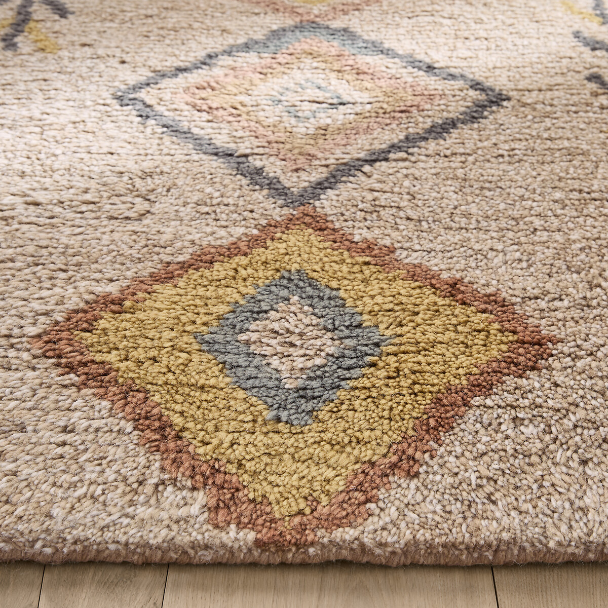 Alfombra de cama de lana gruesa, anudada a mano, Mirjana multicolor, AM.PM