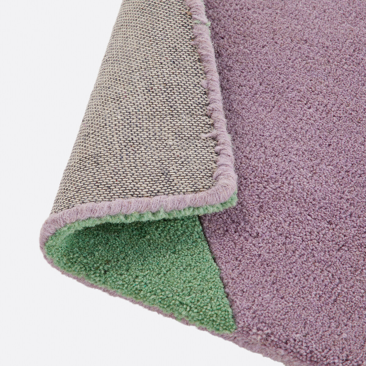 Tapis laine Izalio lilas/vert, LA REDOUTE INTERIEURS
