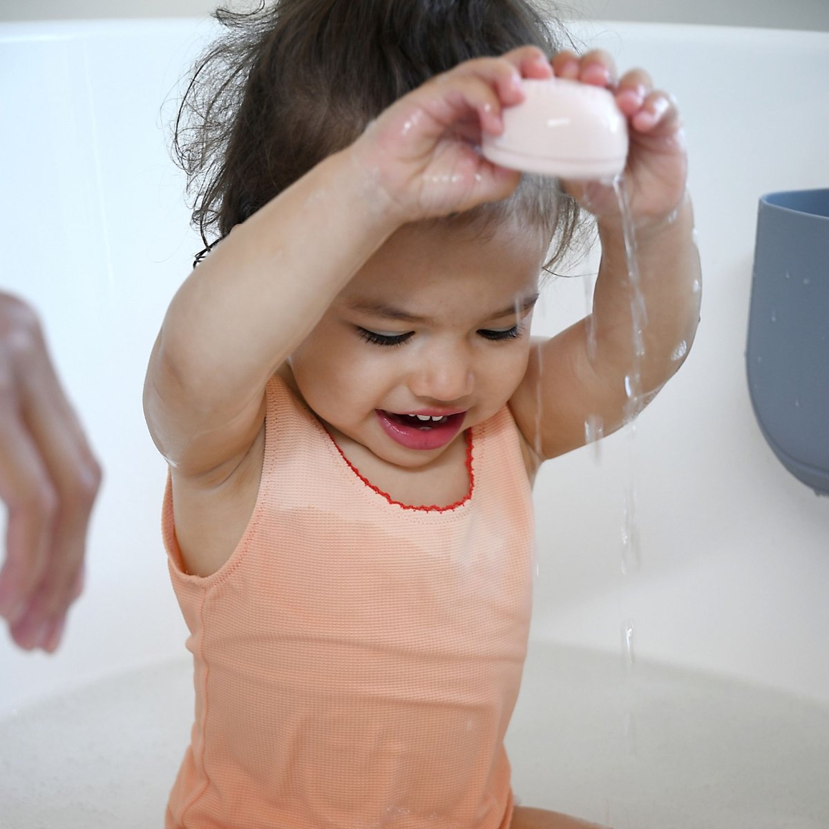 Jouets de bain bébé en silicone menthe, BEABA