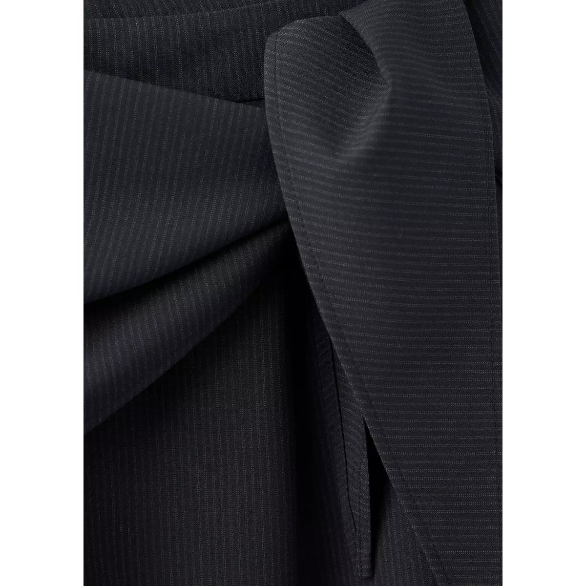 Pantalon fines rayures bandana bleu marine, MANGO TEEN