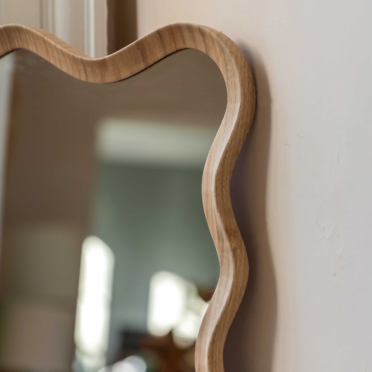 50x150cm Wishaw Wiggle Leaner Mirror light wood, ÉDITÉ