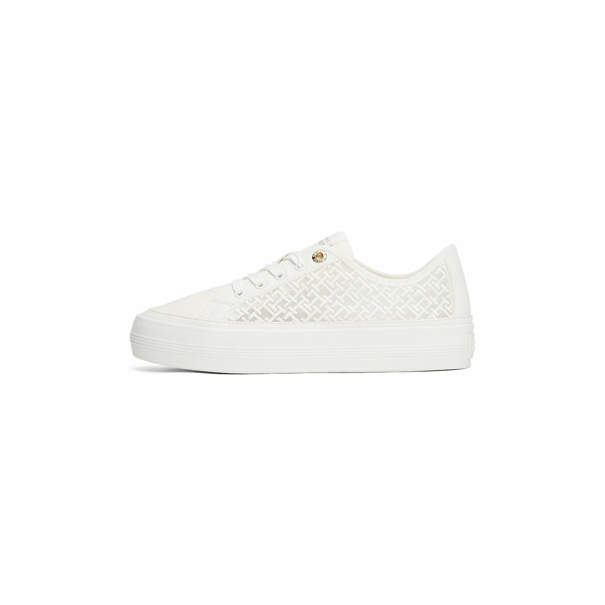 Vulcanised Openwork Trainers white, TOMMY HILFIGER