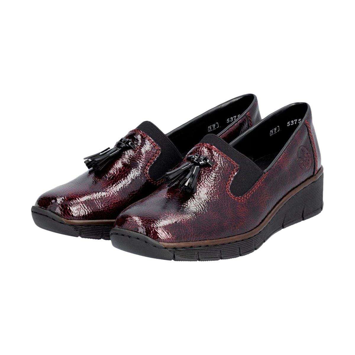 Mocassin à Enfiler Softlack rouge, RIEKER