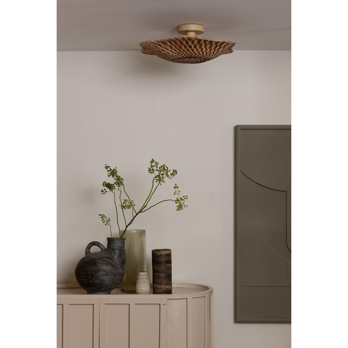 Plafonnier Bambou MADURA brun, GOOD & MOJO
