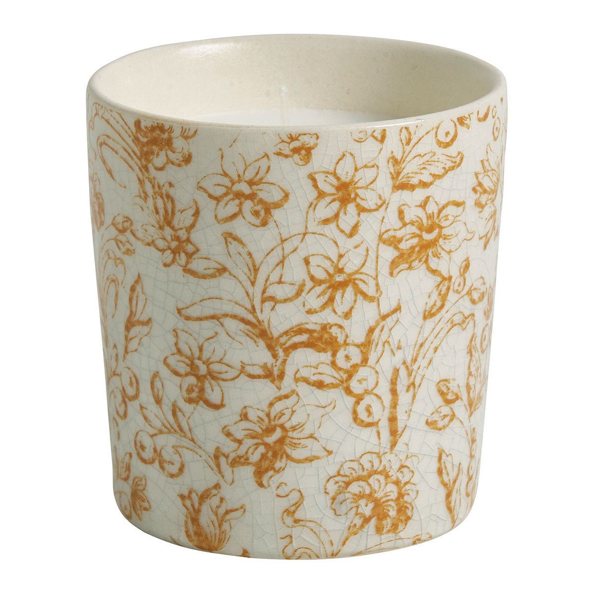 Set de 3 bougies parfumées Jardins de Sintra Ornement 190 g - Citronnelle blanc, MATHILDE M