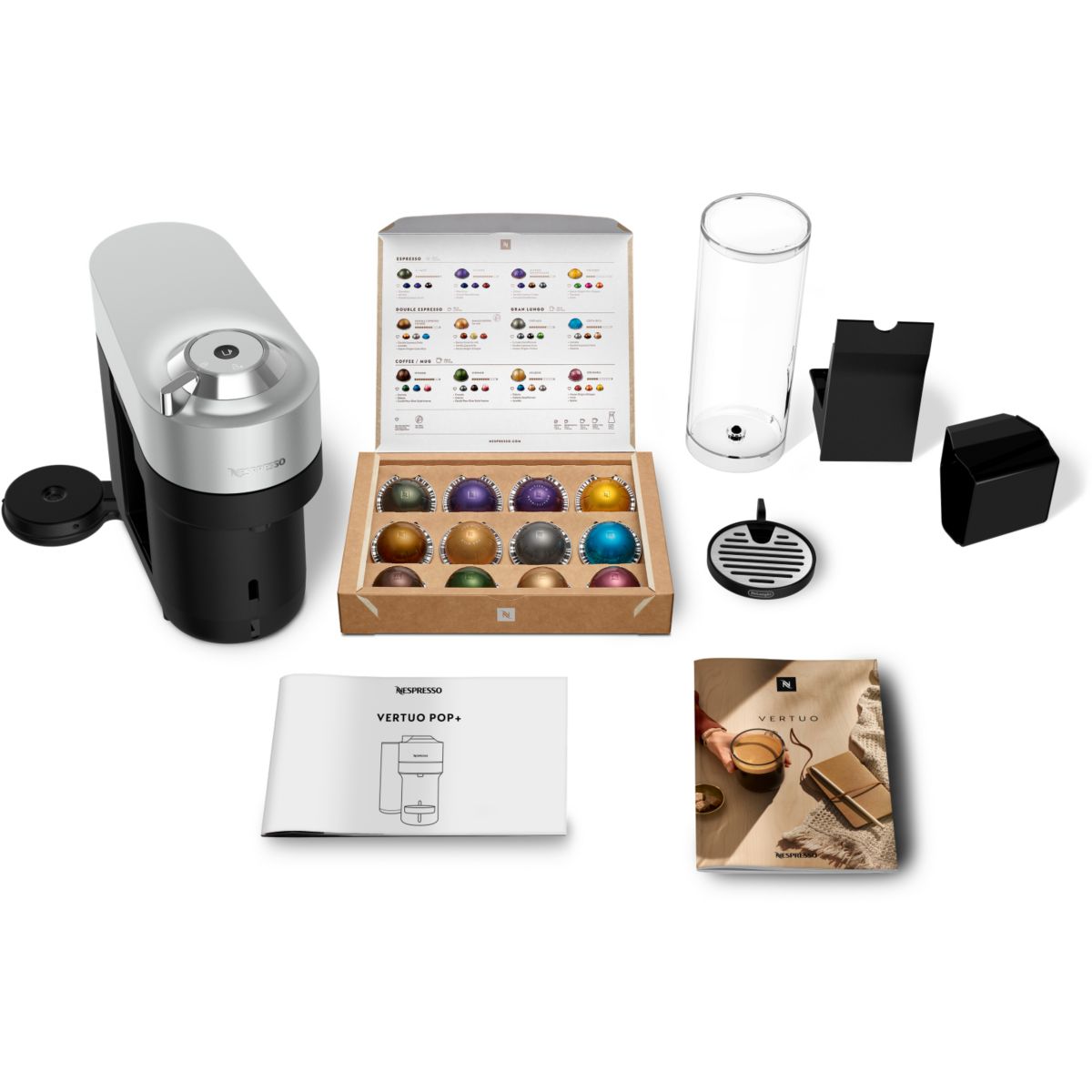 Nespresso Vertuo Pop+ Noir ENV95.S couleur unique, DELONGHI