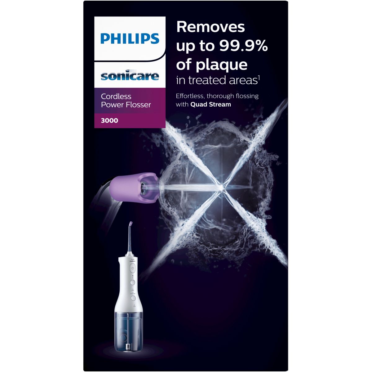 Hydropulseur Sonicare Powerflosser 3000 HX3826/31 sans fil couleur unique, PHILIPS
