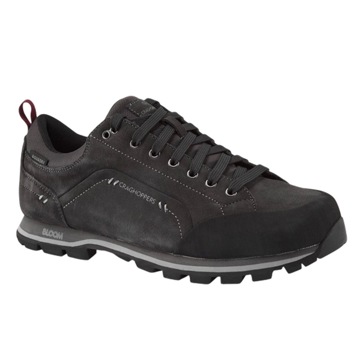 Baskets en cuir ONEGA gris foncé, CRAGHOPPERS