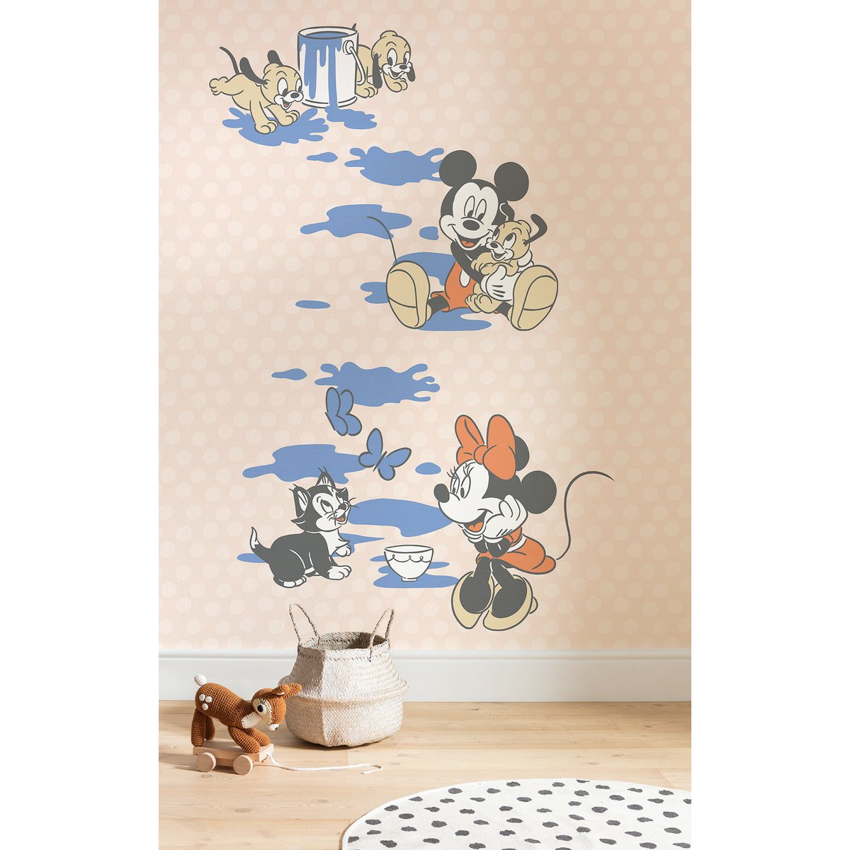 Papier peint Komar - Mickey Artsy Flow - 200 x 250 cm orange, HEXOA