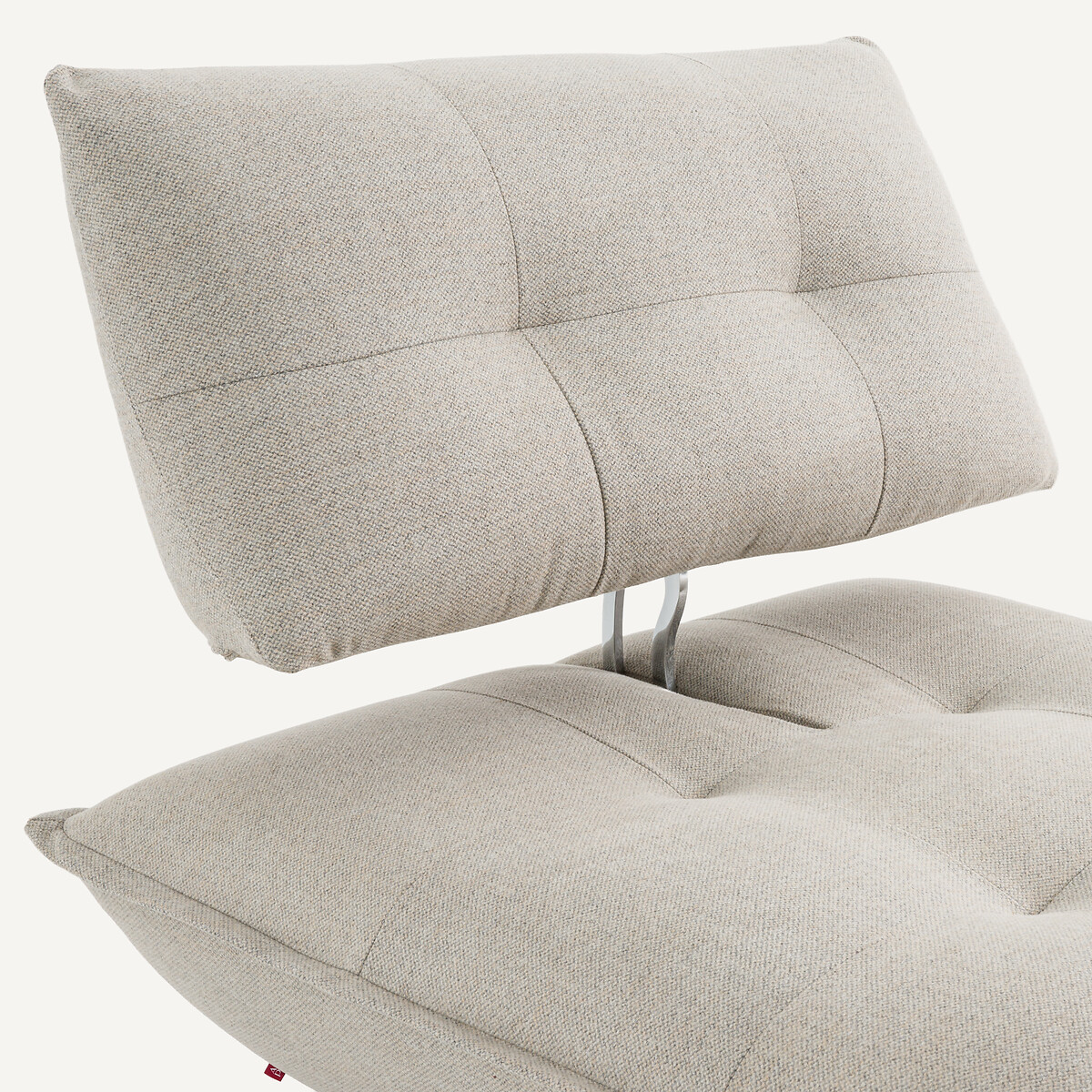Chauffeuse modulable en tweedé, KAORI naturel/gris clair, AM.PM